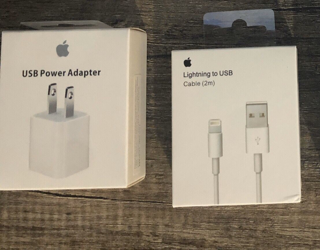 Original 2m iPhone Apple Chargers & USB Power Adapter