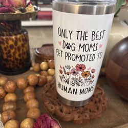 First Time Mom Tumbler - 20oz - Stainless Steel