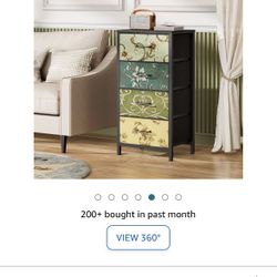 FURLEM DRESSER WITH 4 DRAWERS, Vertical Night Stand.