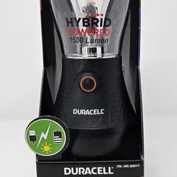 Duracell Dual Power Lantern 1500 Lumens with 5 Power Sources for Charging