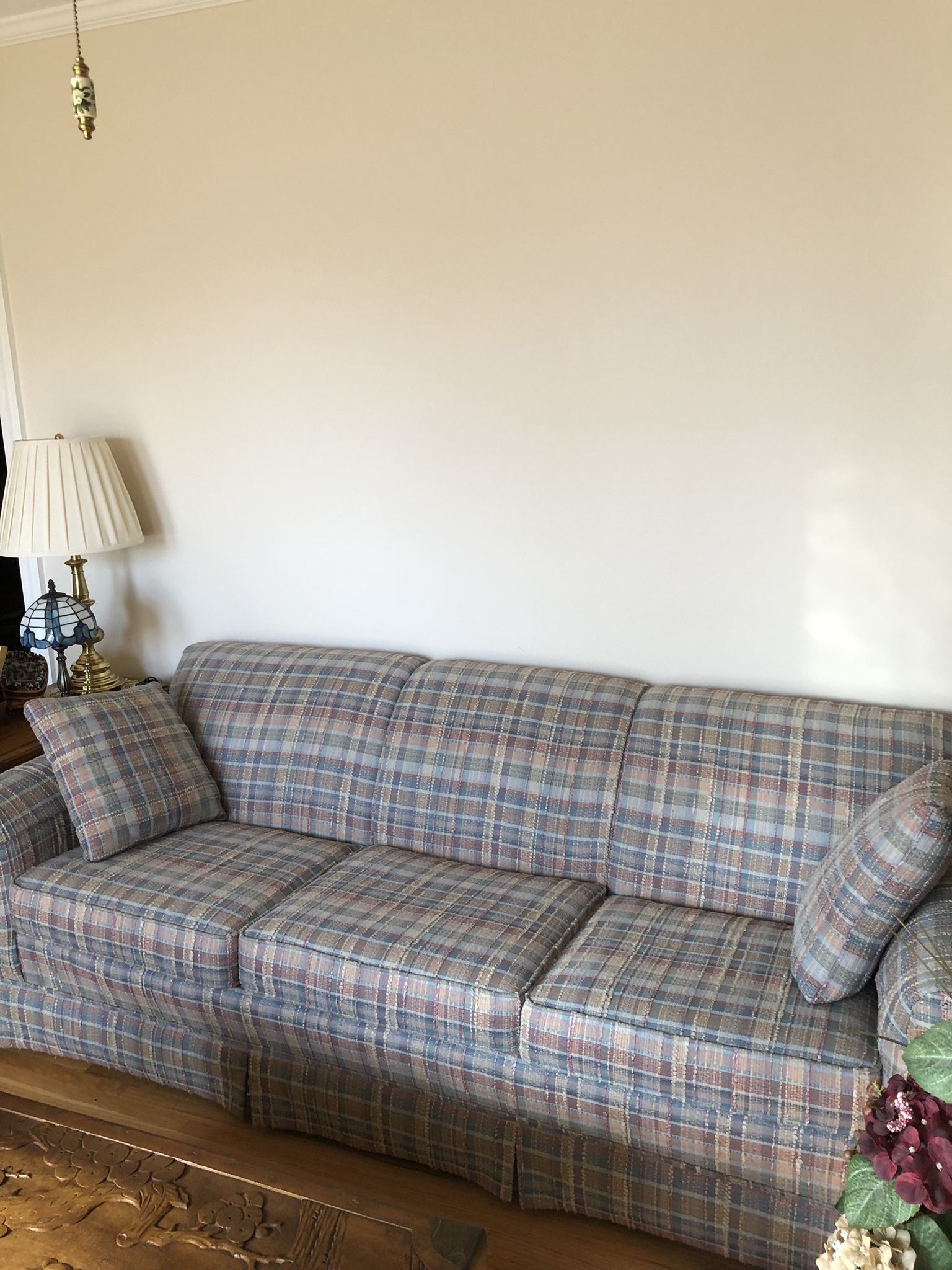 Blue Sofa And Love Seat