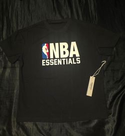 Fear of God Essentials x NBA shirt, Black, Size XS & M