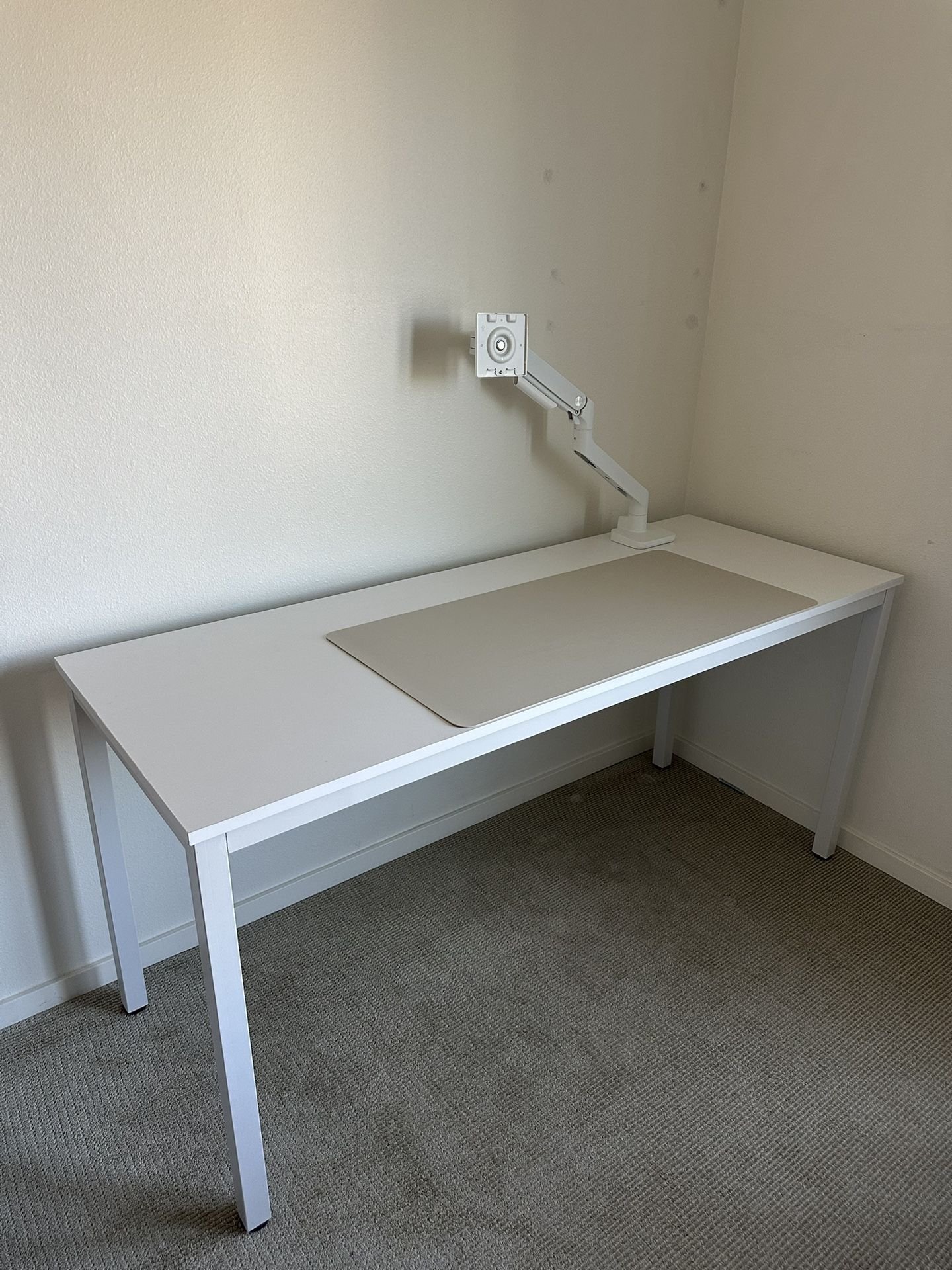 63” White Desk
