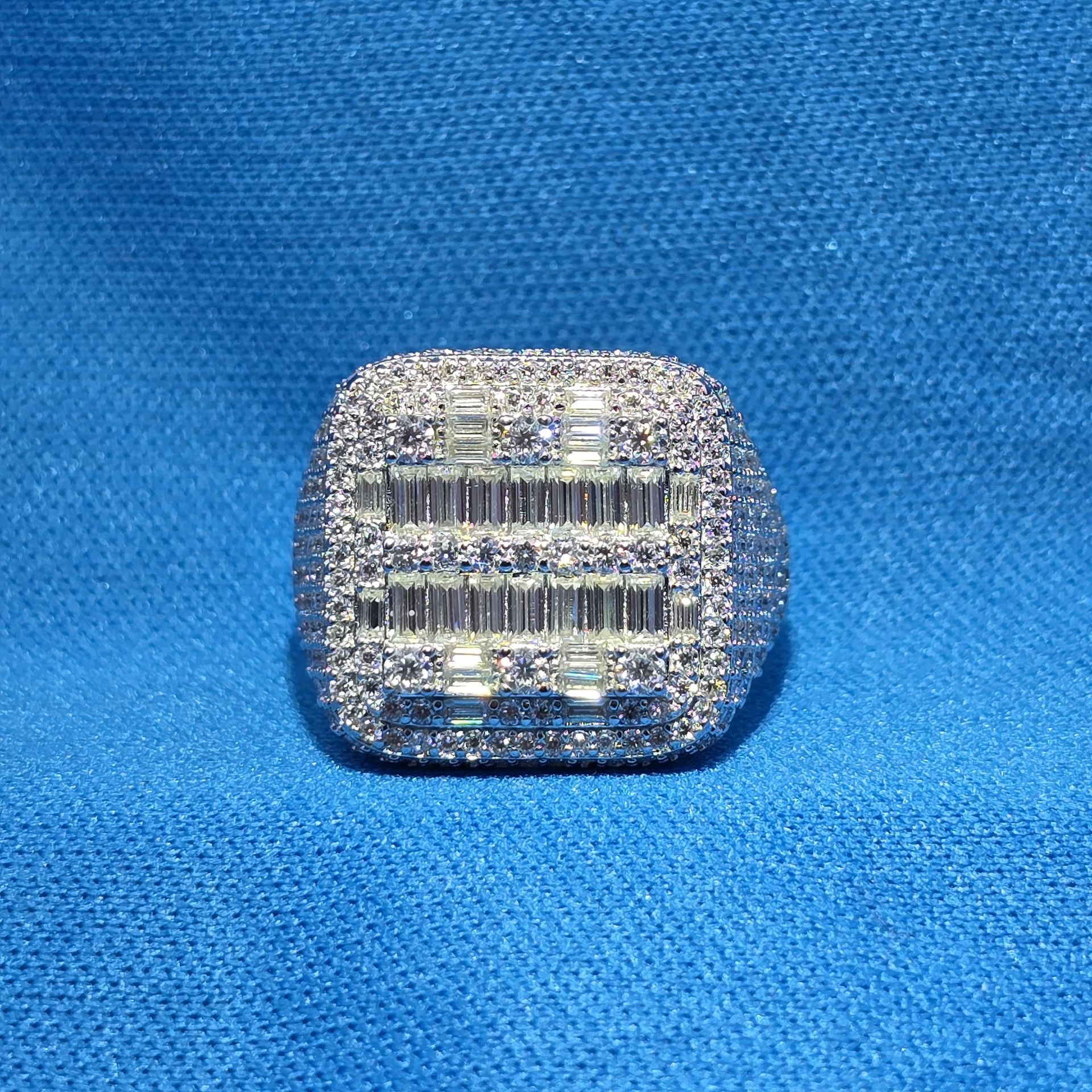 Moissanite 2.08 ctw Square Ring