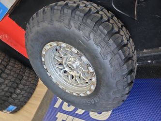 17x9 xm rims 6 lug 6x139 6x5.5 on new tires 35 1250 17