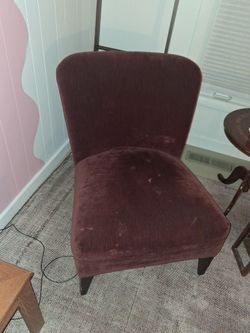 Red velvet Deep Back Chairs