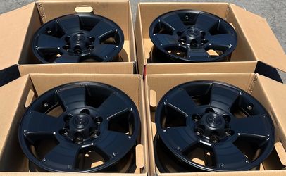 “17 Toyota Tacoma Satin Black Rims/Wheels