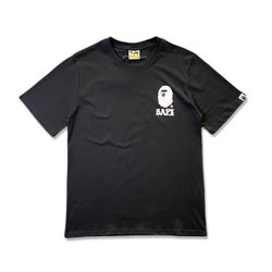 Bape Black T-Shirt with White Ape Head Logo