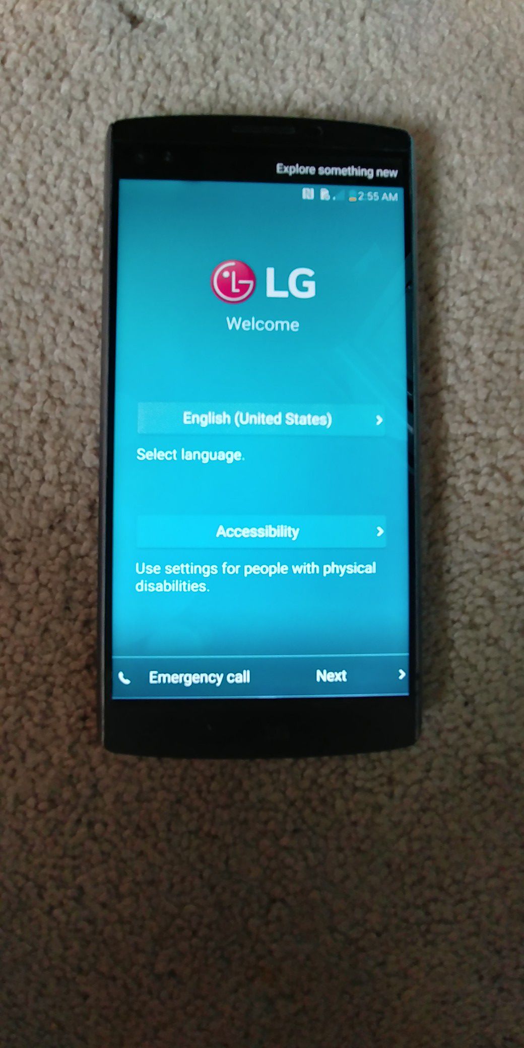 LG V10 phone (with extra battery pack!)
