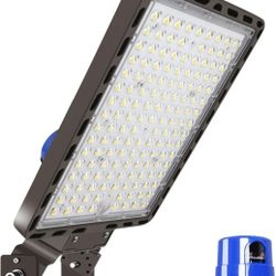 LED Parking Lot Light 350W Flood Light Outdoor 525000lm Dusk to Dawn 5000K Adjustable Trunion Mount Yard Area Lighting Commercial Wall Mount LED Shoeb
