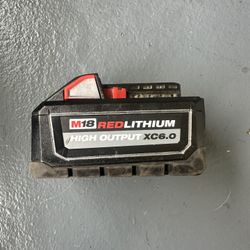 Milwaukee M18 6.0 Battery