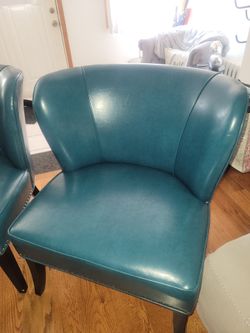 Faux Leather Accent Chairs