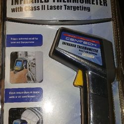 Cen-Tech Infrared Thermometer W/ Class II Laser Targeting 