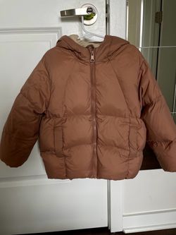 Zara Kids Girls Boys Toddlers Hooded Down Puffer Jacket Winter Coat Size 4-5