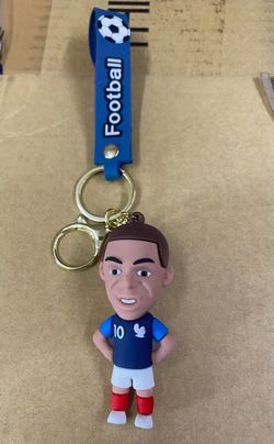 Mbappe football keychain
