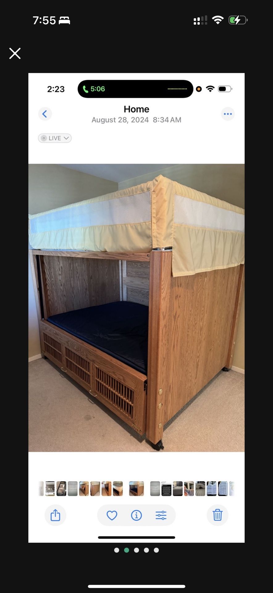 Sleep Safe Bed Full (solid Oak) Special Needs Bed
