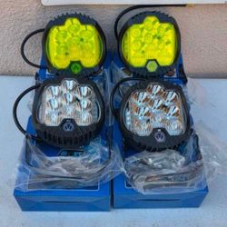 LED Light Pods Work Lights Luces Niebla Neblina Offroad 4x4 Todo Terreno Focos Chevy Gmc Ford Toyota