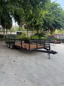 Worldwide 7 x 20 2' Mesh Utility Trailer 10k