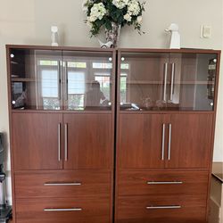 Bookshelf,  or entertainment center or cabinet