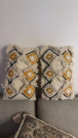 2 decor pillows