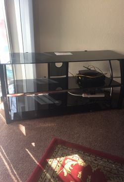 Glass tv stand like new