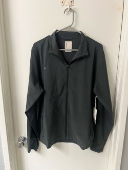 Vuori black linen track jacket brand new with tags