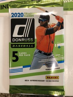 Baseball Cards Donruss 2020 10 - 5 card packs