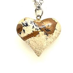 30-34” Jasper Heart Necklace