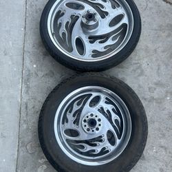Harley Chopper Inferno 21” 16” Wheels 