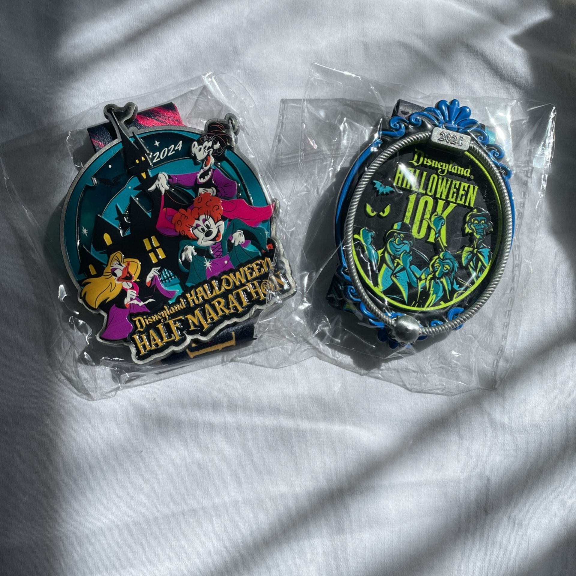 Disney 2024 Halloween 10K + Half Marathon Medals