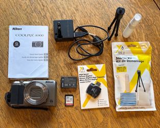 Nikon A900 COOLPIX 20.3 MP Silver 35x Compact Digital Camera