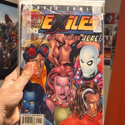 Exiles Comic First Issue Sleeved With Paper Backing