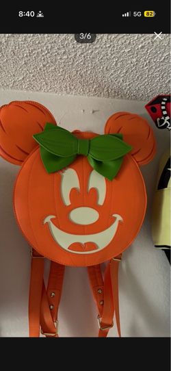 Pumpkin Disney LoungFly Backpack