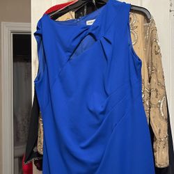 Royal Blue Business Dress
