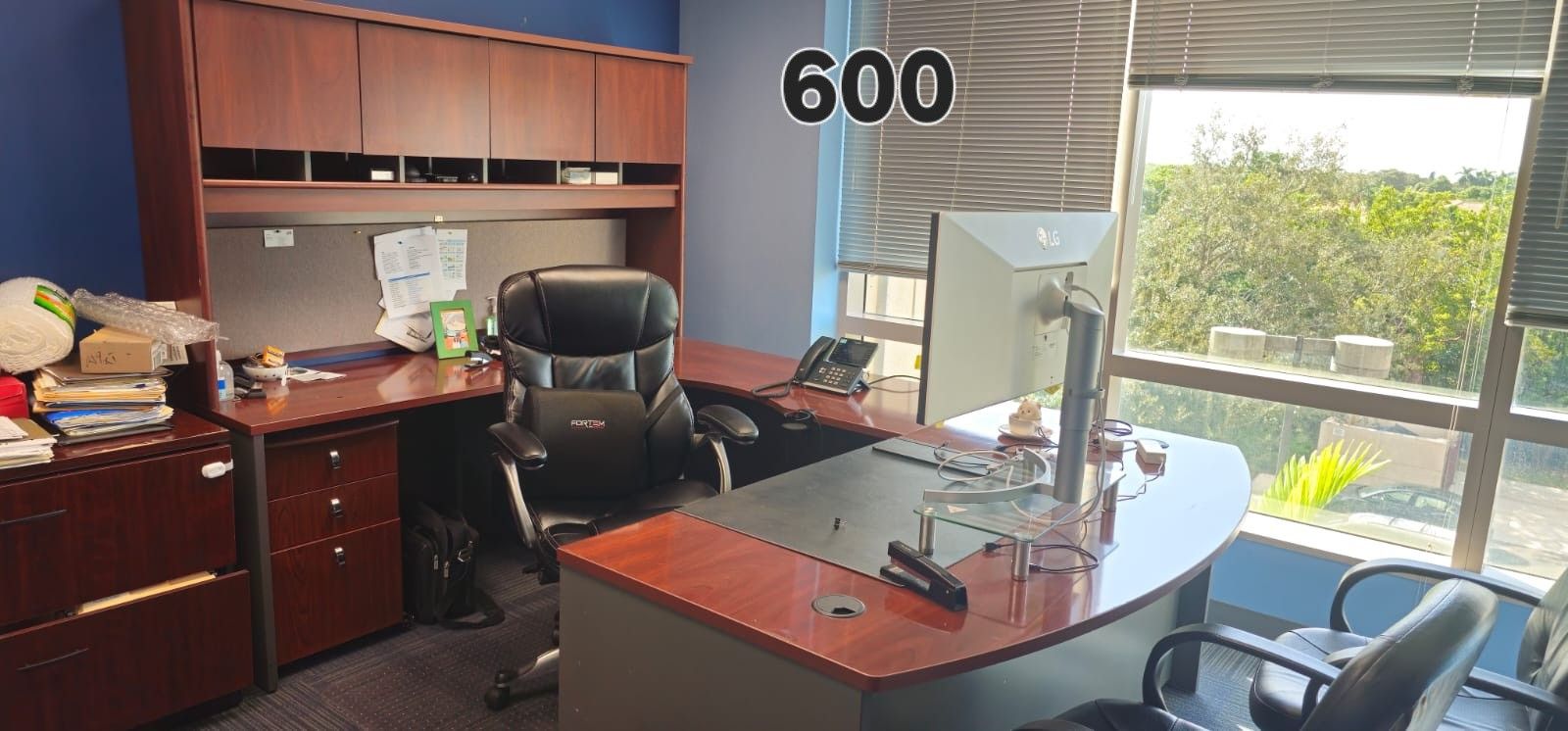 Whole Desk, Chairs And Filing Cabinets $600