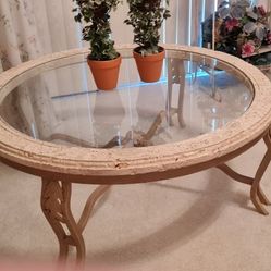 STONE & IRON COFFEE and END TABLE SET