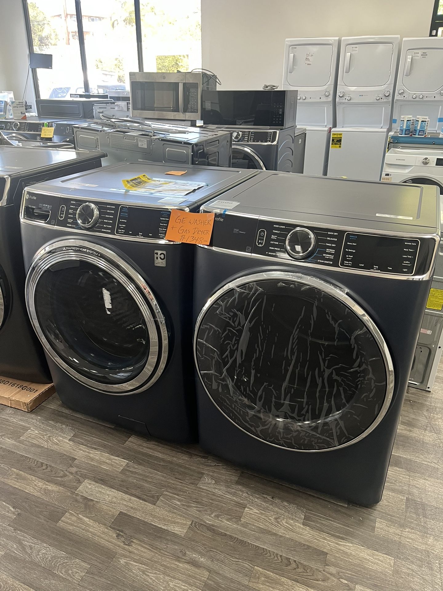 Open Box, Excellent Condition, GE WASHER & GAS DRYER