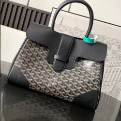 Large GY Saigon Y Handbag Shoulder Bag for Men and Women Black