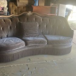 Vintage German Sofa Stuffing Is Feathers