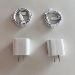 2 for $20 Type-C to C Charging Cables For iPhone 15, 15  Pro, 15 Pro Max & Wall Adapter