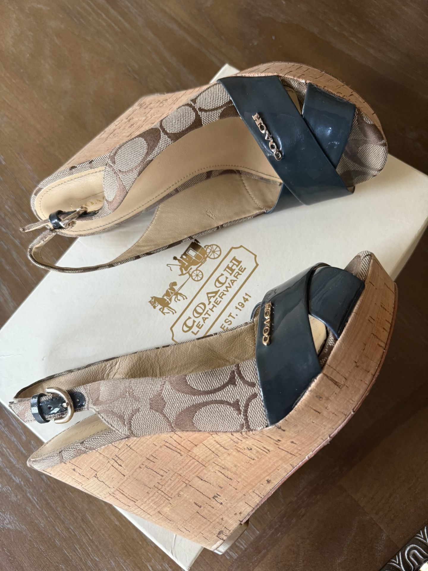 Coach Wedges Size 7.5