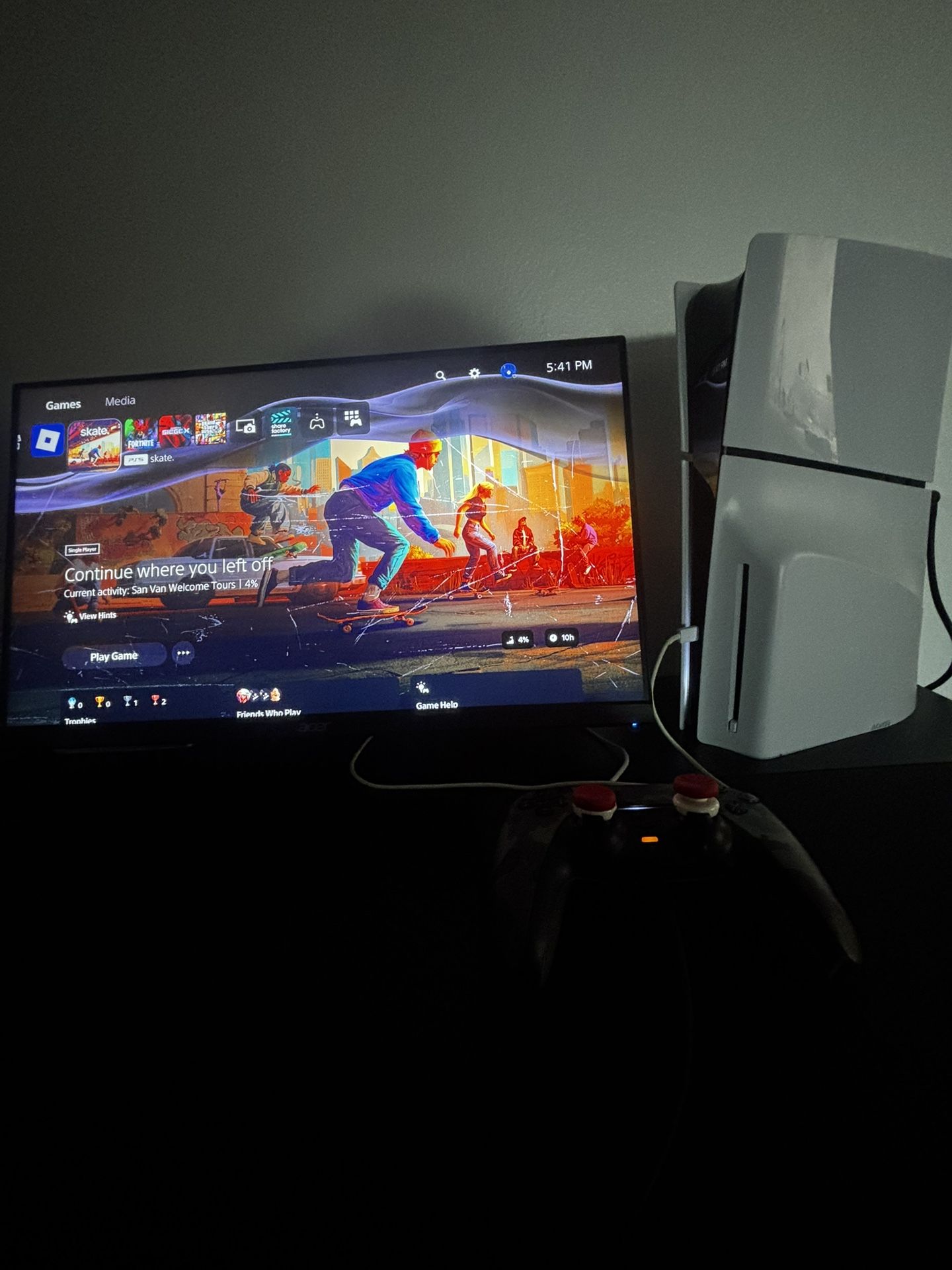 Ps5 Slim And Gaming Monitor 165 Hz