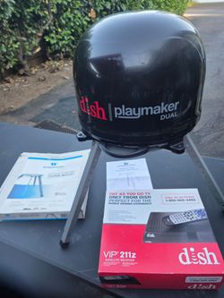 Winegard Dish Playmaker Dual Portable Satellite Antenna
The DISH ViP 211z high-definition (HD), single-tuner satellite receiver(NEW) and stand....aski