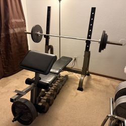 Olympic Bench Press with Weights