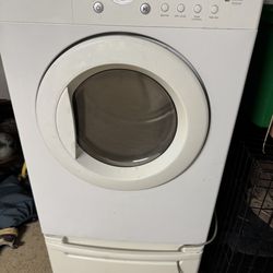 LG Gas Dryer with Pedestal storage