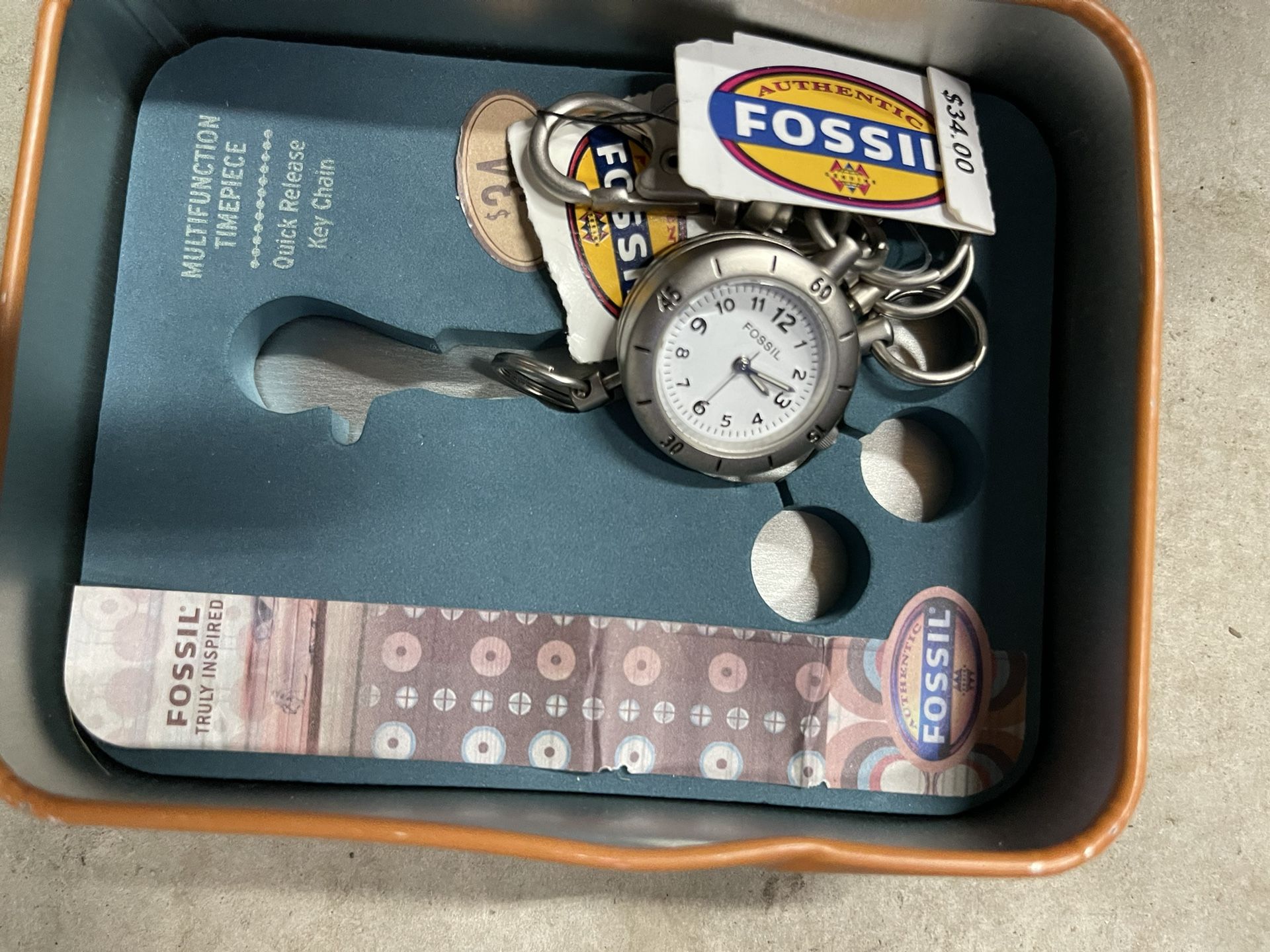 Fossil Watch Keychain