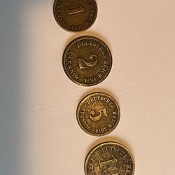 Late 19th Century German Coins 