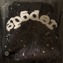 Brand New Authentic Black Sp5der Hoodie (medium)