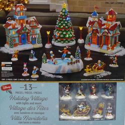 NEW Costco Disney Holiday Village 13-Piece Set