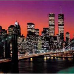 “END OF SUMMER SALE” Ultra Rare Brooklyn Bridge - Sunset Poster (24x36)